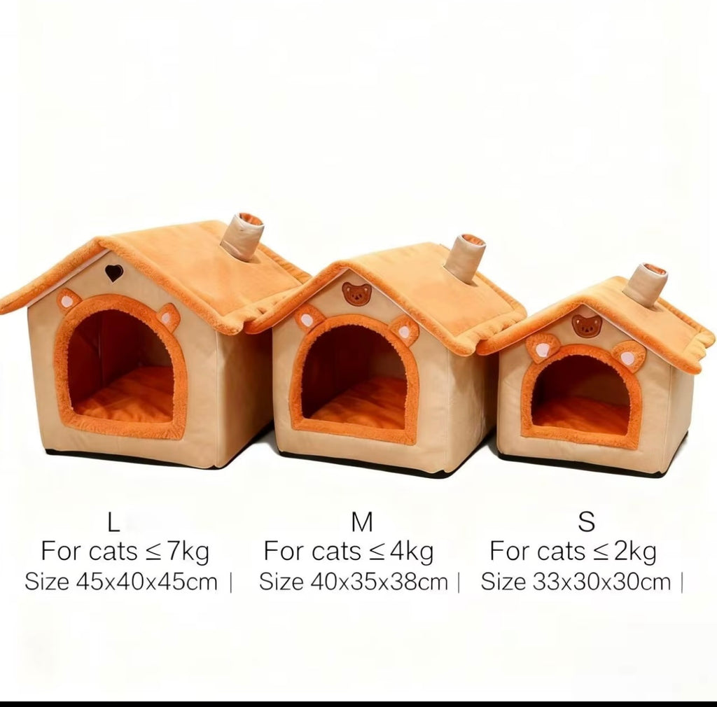 Cozy Bunny Ear Pet Hideaway House Bed