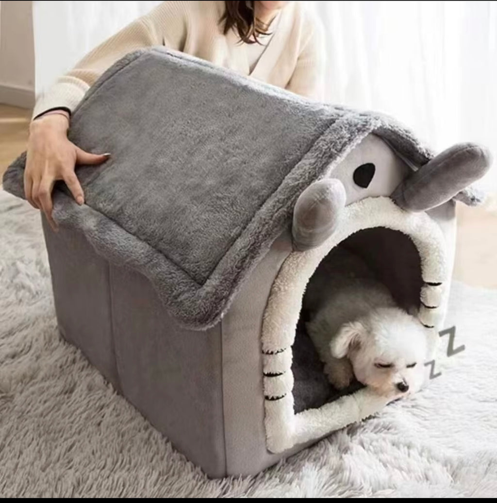 Cozy Bunny Ear Pet Hideaway House Bed