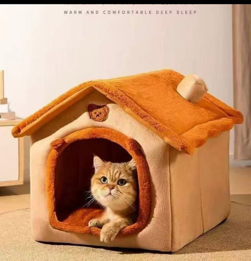 Cozy Bunny Ear Pet Hideaway House Bed